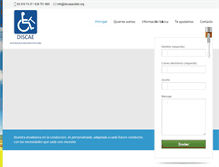 Tablet Screenshot of discapacitats.org